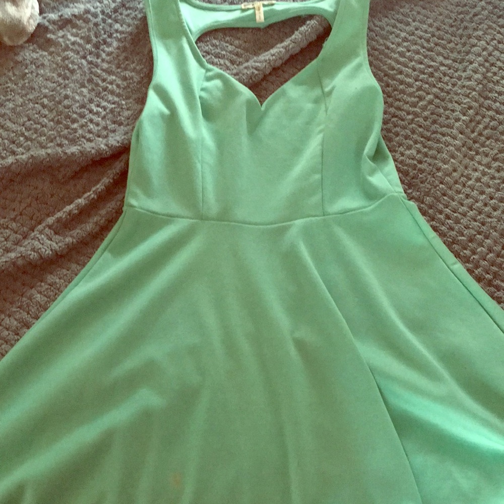 Sweetheart aqua blue dress